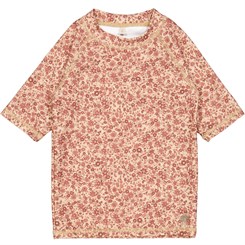 Wheat swim T-shirt Jackie SS - Red flower meadow